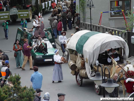 Darstellung der Dorfordnung zur 750-Jahr-Feier 2006